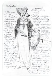 Woman With Parasol Walking Dress, 1875-1876