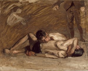 Wrestlers by Thomas Eakins