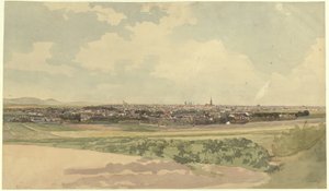 View of Vienna from a Point above Meidling by Thomas Ender