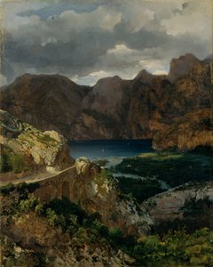 View of Lake Garda by Thomas Ender