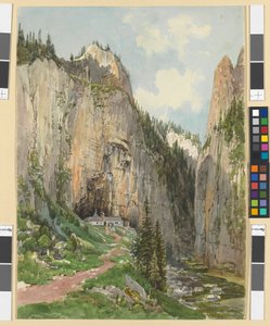 Greek Monastery of Jalomicza at Bucșes, Romania by Thomas Ender