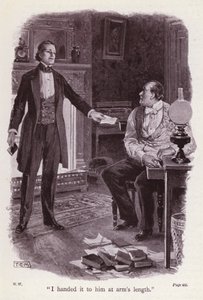 Illustration for The Woman In White by Wilkie Collins by Thomas Eyre Macklin