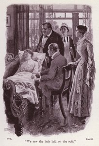 Illustration for The Woman In White by Wilkie Collins by Thomas Eyre Macklin