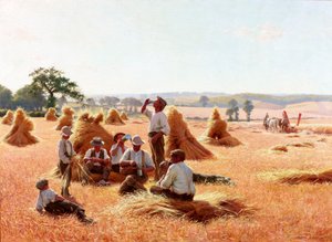 Harvesters Resting by Thomas Frederick Mason Sheard