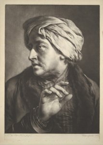 Head of a Man Wearing a Turban by Thomas Frye