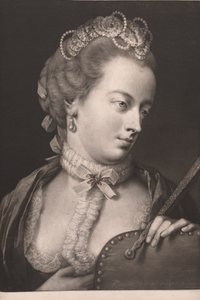 Lady elegantly attired by Thomas Frye