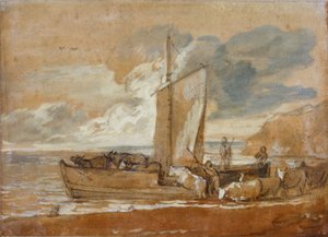 A Cattle Ferry by Thomas Gainsborough