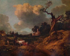 Elmsett Church, West Suffolk, 18th century by Thomas Gainsborough