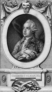 George Colman the Elder, Engraved by John Hall by Thomas Gainsborough