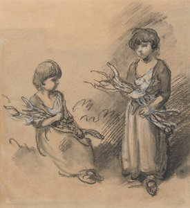 Studies of Girls Carrying Faggots