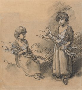 Studies of Girls Carrying Twigs