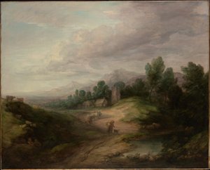 Wooded Upland Landscape by Thomas Gainsborough