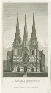 Lichfield Cathedral - West Front by Thomas George Lomax