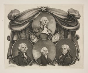 (Washington) Thomas Jefferson - James Madison - John Adams by Thomas Gimbrede