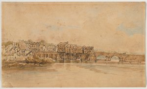 A Selection of Twenty of the Most Picturesque Views in Paris: On the Banks of the Marne below the Bridge at Charenton