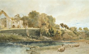Bolton Abbey, Yorkshire by Thomas Girtin