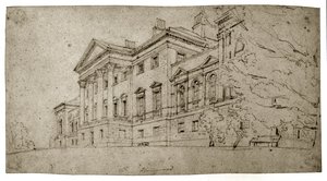 Harewood House, Yorkshire, c.1798 by Thomas Girtin