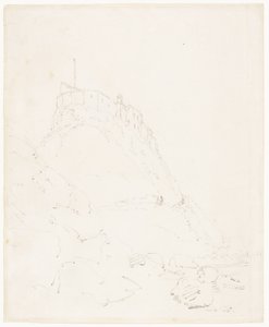 Holy Island Castle, Durham by Thomas Girtin