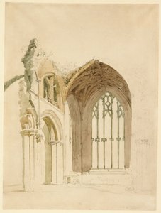 Melrose Abbey: The East Window by Thomas Girtin