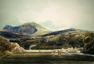 Mynnydd Mawr, North Wales by Thomas Girtin