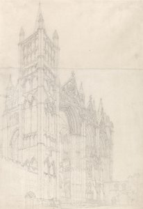 Peterborough Cathedral, Huntingdonshire, c.1794 by Thomas Girtin