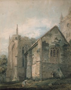 The Ancient Charnel House, Holy Trinity Church, Stratford-upon-Avon by Thomas Girtin