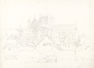 Winchester Cathedral, from the North-East, c.1795 by Thomas Girtin