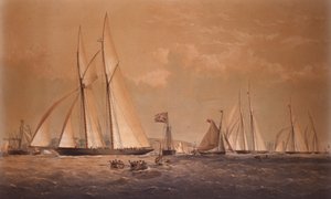 The Cambria Winning Anglo American Yacht Race