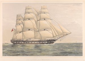 The Clipper Ship Malabar 1350 Tons