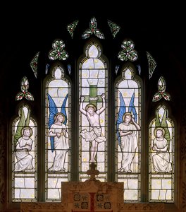 East Window, Crucifixion & Angels by Thomas Graham Jackson