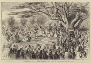 Crowning the May Queen at the Wymering Festival by Thomas Harrington Wilson