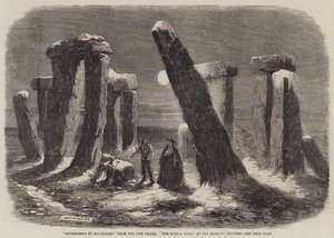 Stonehenge by Moonlight, from the New Drama, The Borgia Ring, at the Adelphi Theatre by Thomas Harrington Wilson