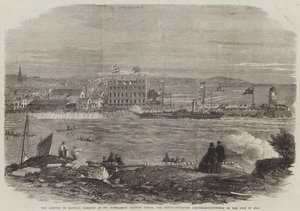 The Arrival in Douglas Harbour of His Excellency Francis Pigott, the Newly-Appointed Lieutenant-Governor of the Isle of Man by Thomas Harrington Wilson