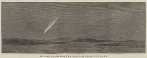 The Comet as seen from HMS Orion, Lake Timsah, 1 October, 4.30 am by Thomas Harrington Wilson
