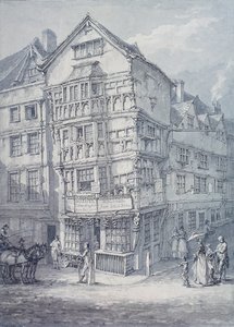 Chancery Lane, London by Thomas Hearne