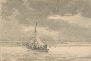 The Thames from the Ship Inn, Greenwich by Thomas Hearne