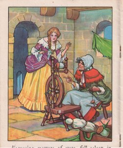 Asleep at the Spinning Wheel by Thomas Heath Robinson