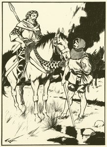 Charlemagne and the Charcoal Burner by Thomas Heath Robinson