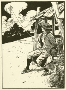 Franklin and His Kite by Thomas Heath Robinson