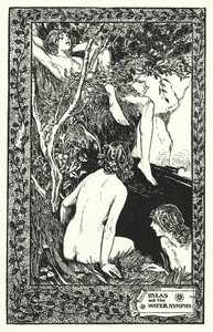 Hylas and the Water Nymphs by Thomas Heath Robinson