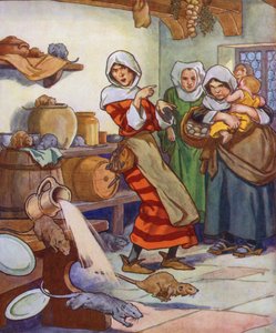 Illustration for The Pied Piper of Hamelin by Thomas Heath Robinson