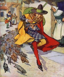Illustration for The Pied Piper of Hamelin by Thomas Heath Robinson