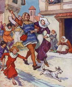Illustration for The Pied Piper of Hamelin by Thomas Heath Robinson