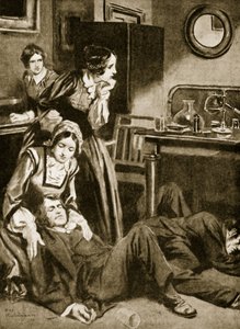 James Simpson and his assistants discover Chloroform, November 1847 by Thomas Heath Robinson