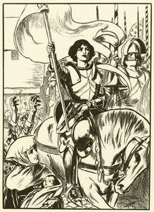 Joan at the Head of the Army by Thomas Heath Robinson