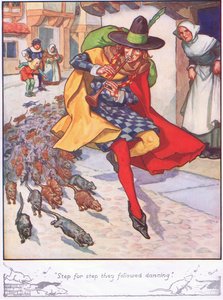 Step for step they followed dancing by Thomas Heath Robinson
