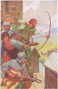 The siege of Uterysdale which lasted several weeks by Thomas Heath Robinson