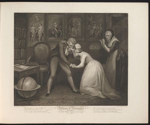 The Master Proposes to the Modest Maid (Plate 8. The Good Girl Receives the Honourable Addresses of Her Master)