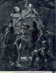 The Outrage Upon Sir John Coventry (d.1682), 21st December 1670 by Thomas Herbert (after) Maguire