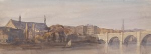 View of Westminster Hall and Bridge from Lambeth
